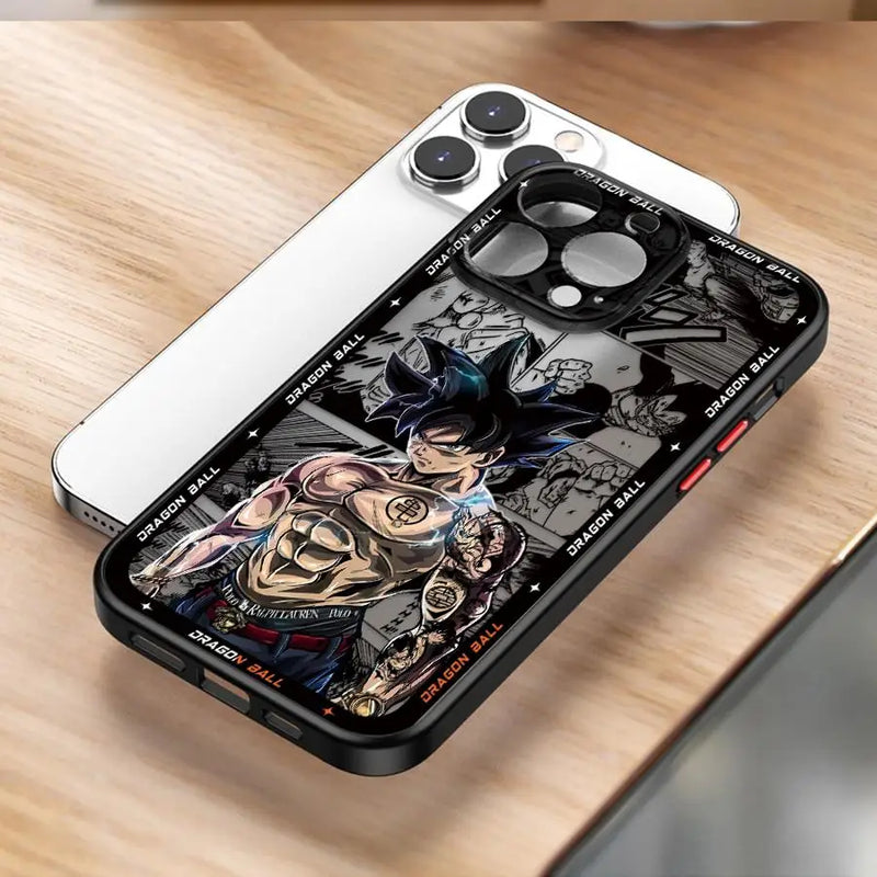 Case Goku Hot Blooded – Proteção Premium para iPhone | TPU Flexível & Estilo Anime