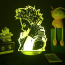Luminária 3D LED My Hero Academia