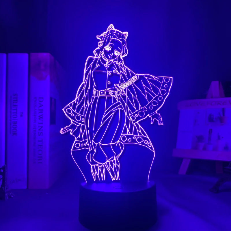 Demon Slayer 3D LED Glowing Acrylic Stand – Kamado Tanjirou & Nezuko