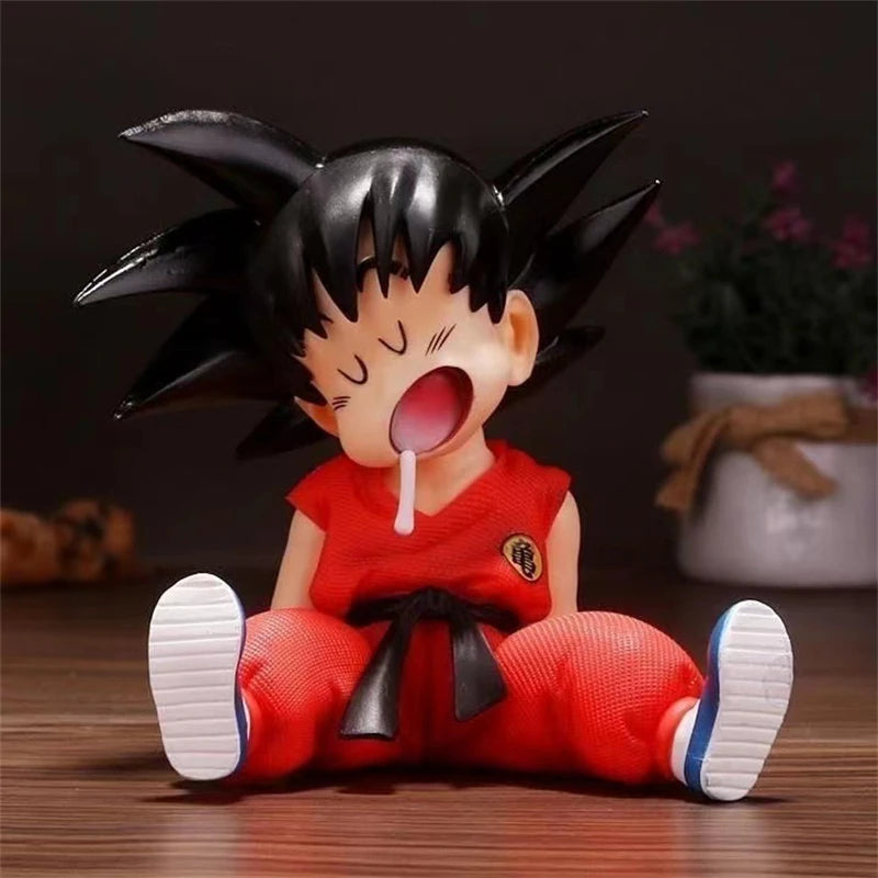 Dragon Ball Figure – 10cm Son Goku Super Saiyan Q Version, PVC Colecionável