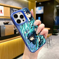 Case Demon Slayer – Silicone Matte Shockproof para iPhone | Estilo Anime & Proteção Reforçada