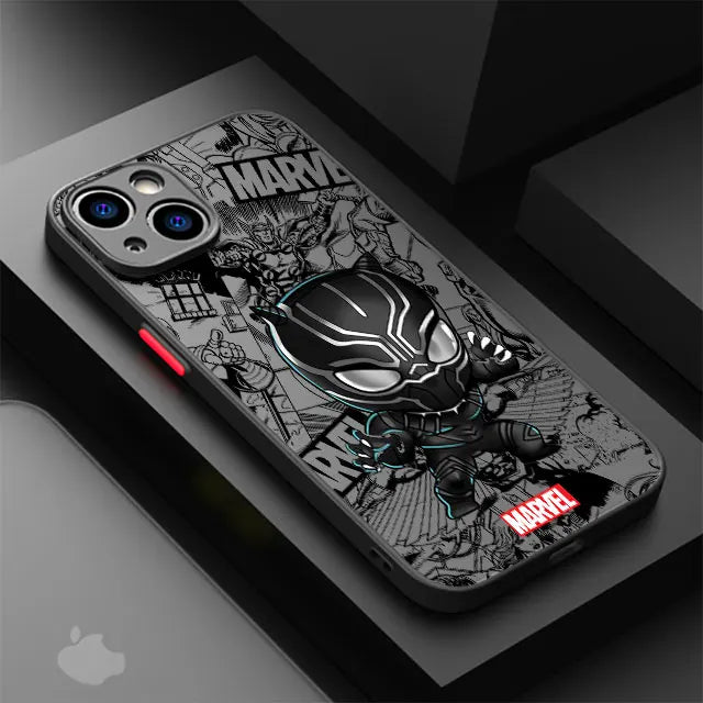 Case iPhone Marvel Cartoon – Groot / Spider-Man | Anti-Impacto Shockproof Armor