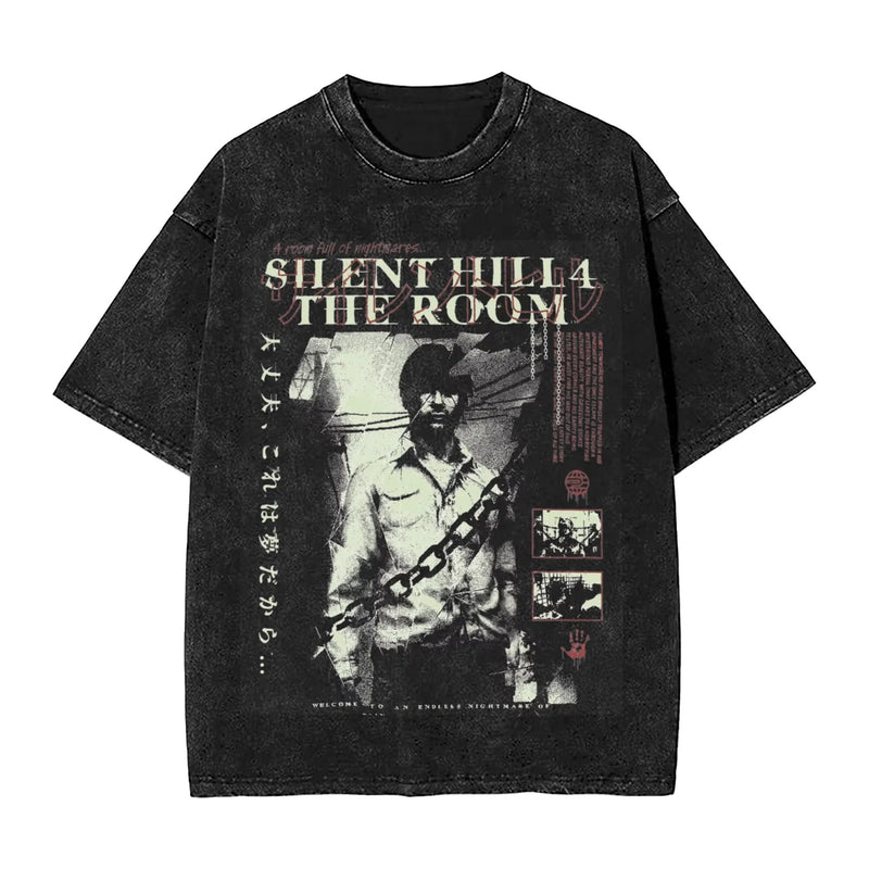 Camiseta Silent Hill Heaven’s Night – Estilo Streetwear Vintage Unissex | Estampa de Terror e Jogo Clássico