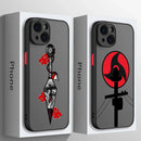 Case Naruto – Nuvem Vermelha Matte Transparente para iPhone | Estilo Premium & Proteção Leve