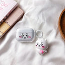 Case AirPods Chiikawa – Transparente com Pingente | AirPods 1/2/3/4/Pro/Pro 2/Pro 3
