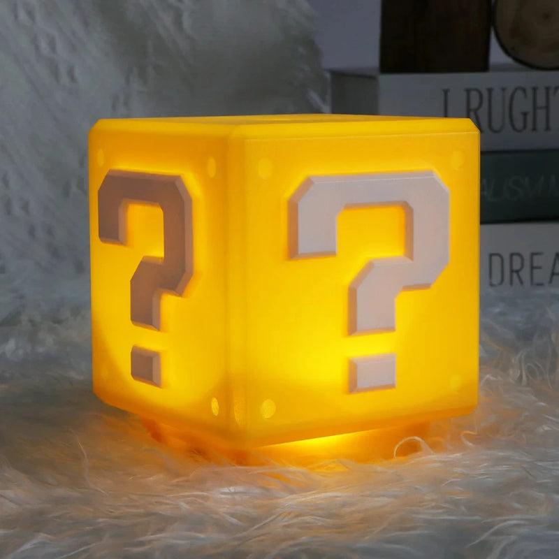 Luminária LED “Question Mark” com Música 🎵 – Luz Decorativa Gamer USB Recarregável