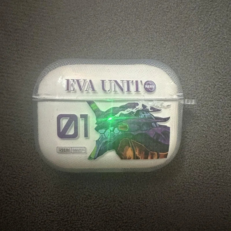 Case AirPods EVA-01 – Neon Genesis Evangelion | TPU Antidrop com Gancho (AirPods 1/2/3/4/Pro/Pro 2)