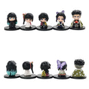 Demon Slayer Figure Set – 15pcs Q Version Sitting Figures, PVC Colecionável