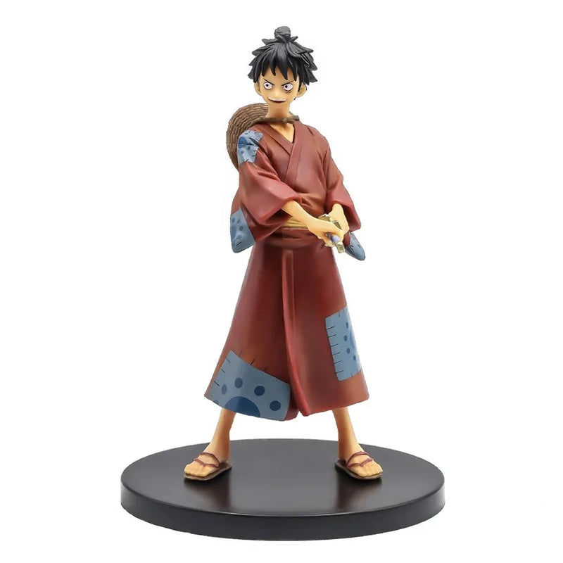 One Piece Figure – 18cm Luffy & Zoro, Three-Blade Sa-Maximum, PVC Colecionável