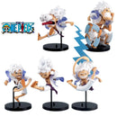 One Piece Figure – 5pcs Q Version GEAR5 Nika Luffy, PVC Colecionável