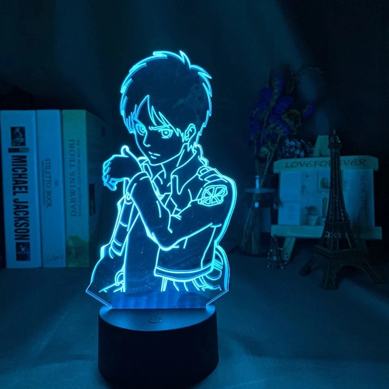 Anime Attack on Titan – Luminária 3D LED Eren Yeager