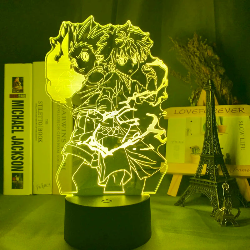 Luminária 3D LED Hunter x Hunter – Killua Zoldyck