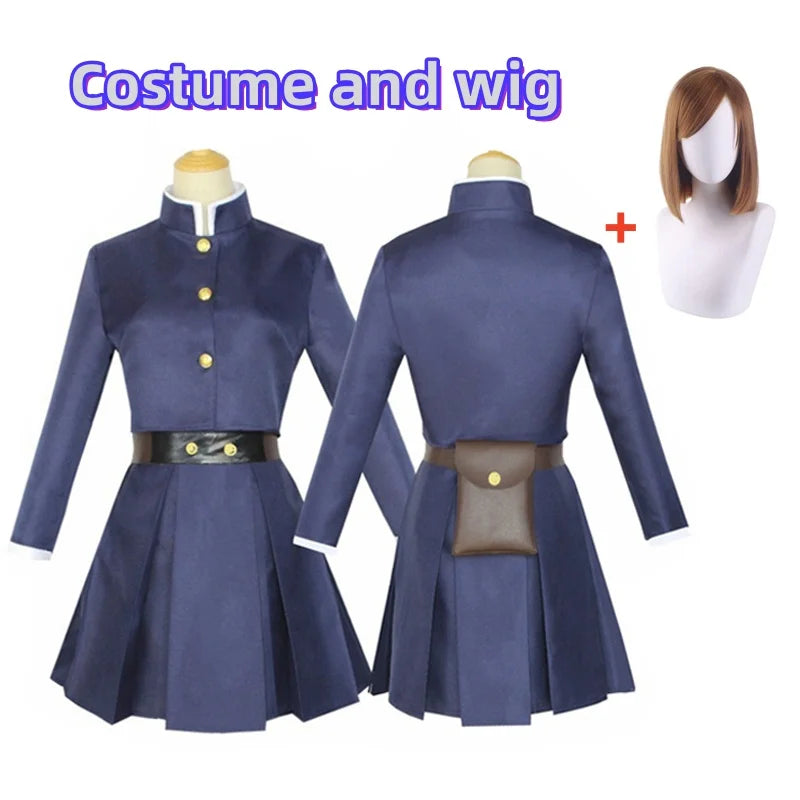 Cosplay Jujutsu Kaisen – Kugisaki Nobara | Uniforme Completo + Peruca