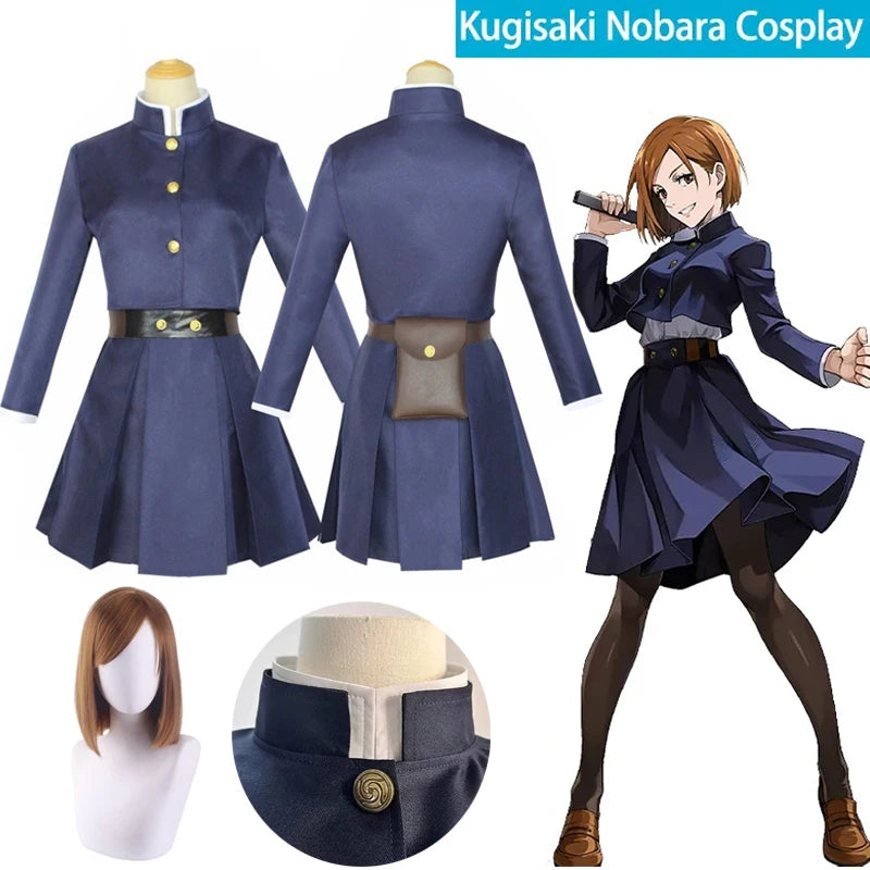 Cosplay Jujutsu Kaisen – Kugisaki Nobara | Uniforme Completo + Peruca