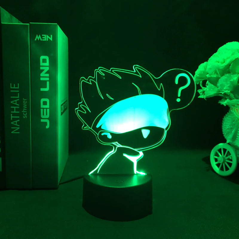 Luminária 3D LED Jujutsu Kaisen – Gojo, Sukuna e Megumi