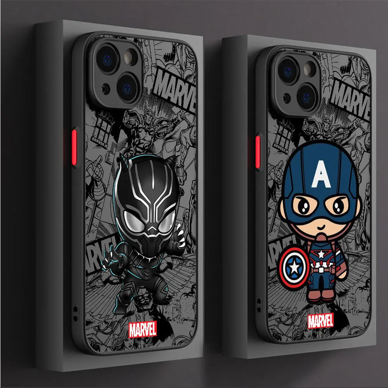 Case iPhone Marvel Cartoon – Groot / Spider-Man | Anti-Impacto Shockproof Armor