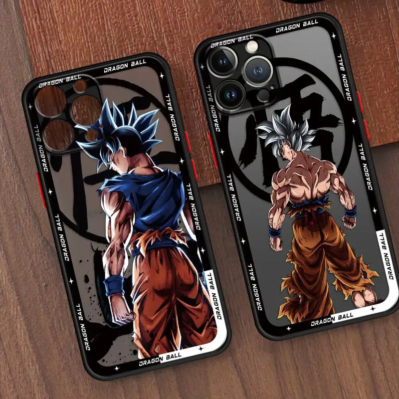 Case Goku Hot Blooded – Proteção Premium para iPhone | TPU Flexível & Estilo Anime