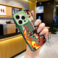 Case Demon Slayer – Silicone Matte Shockproof para iPhone | Estilo Anime & Proteção Reforçada