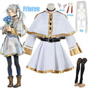 Cosplay Sousou no Frieren – Traje Completo da Maga Élfica Frieren + Acessórios