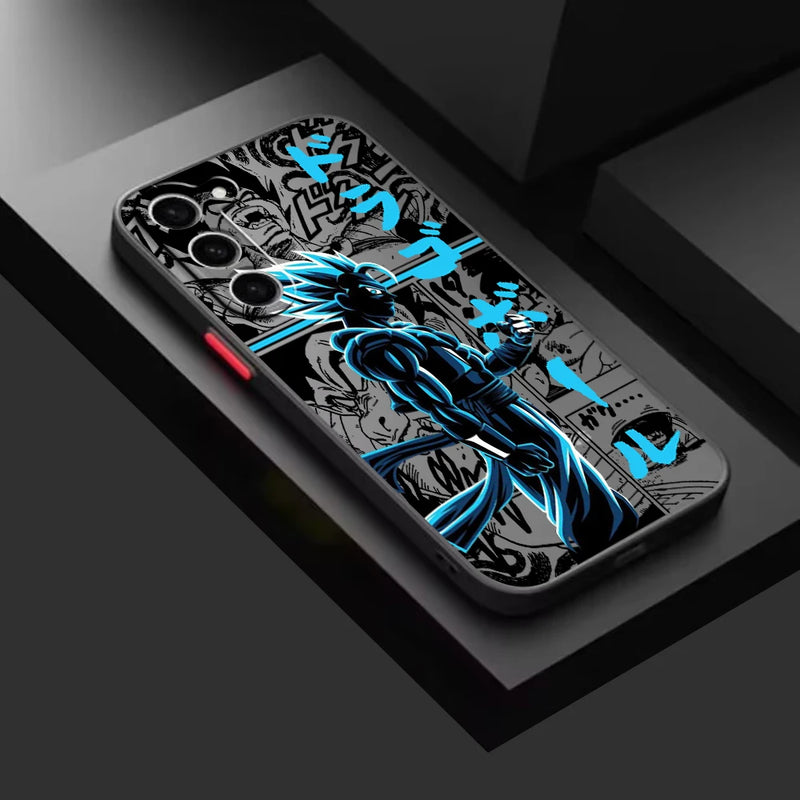 Case Dragon Ball – TPU Premium Preto para Samsung | Estilo Anime & Proteção