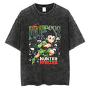 Camiseta Oversized Hunter×Hunter Kurapika Estilo Streetwear Vintage Unissex