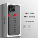 Case Naruto – Nuvem Vermelha Matte Transparente para iPhone | Estilo Premium & Proteção Leve