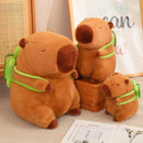 Cute Capybara Plush – Turtle Backpack, Strawberry Hat, Soft Stuffed Toy for Kids
