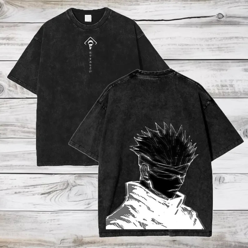 Gojo Satoru T-Shirt – Jujutsu Kaisen Oversized Cotton Tee