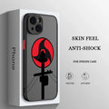Case Naruto – Nuvem Vermelha Matte Transparente para iPhone | Estilo Premium & Proteção Leve
