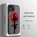 Case Naruto – Nuvem Vermelha Matte Transparente para iPhone | Estilo Premium & Proteção Leve