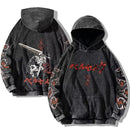 Moletom Oversized Berserk Estilo Gothic Vintage Harajuku Unissex