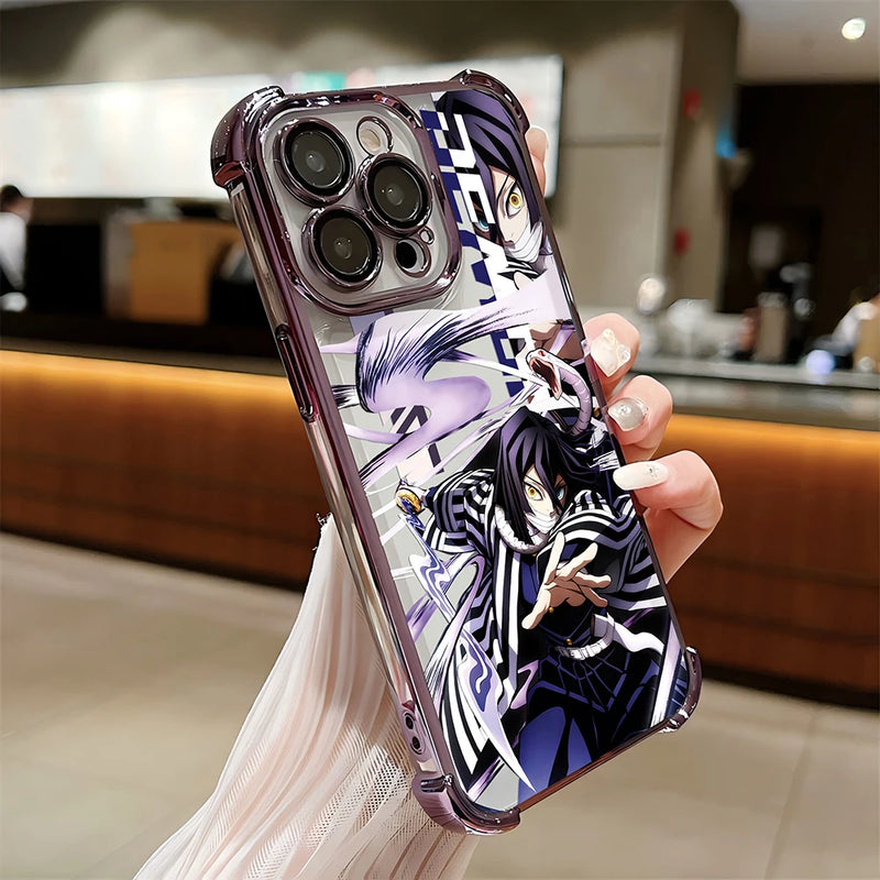 Case Demon Slayer – Plating Airbag Edition para iPhone | Proteção Reforçada & Acabamento Premium