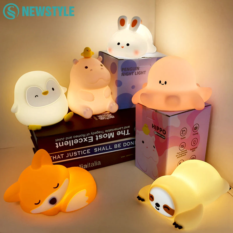 Luminária de Silicone Kawaii