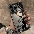 Anime Cool Nana Osaki Line Plating Case For iPhone – Y2K Anti-Fall Airbag Cover