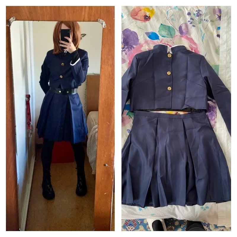 Cosplay Jujutsu Kaisen – Kugisaki Nobara | Uniforme Completo + Peruca