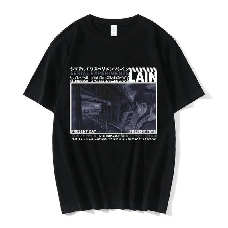 Camiseta Serial Experiments Lain Estilo Manga Unissex