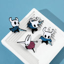 Broche Hollow Knight – Pin de Metal Esmaltado Kawaii, Acessório de Mochila e Roupa, Presente Geek e Gamer
