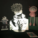 Luminária 3D LED Jujutsu Kaisen – Gojo, Itadori, Megumi & Toji