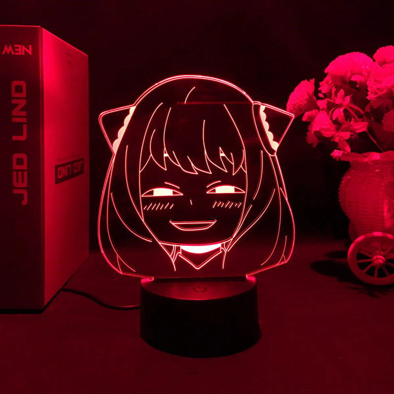 Luminária 3D LED Spy x Family – Anya Forger