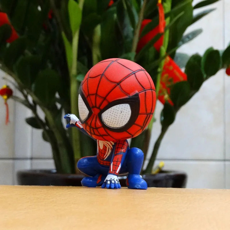 Marvel Spider-Man Figure – Action Figure PVC Colecionável, Decoração para Mesa e Bolo