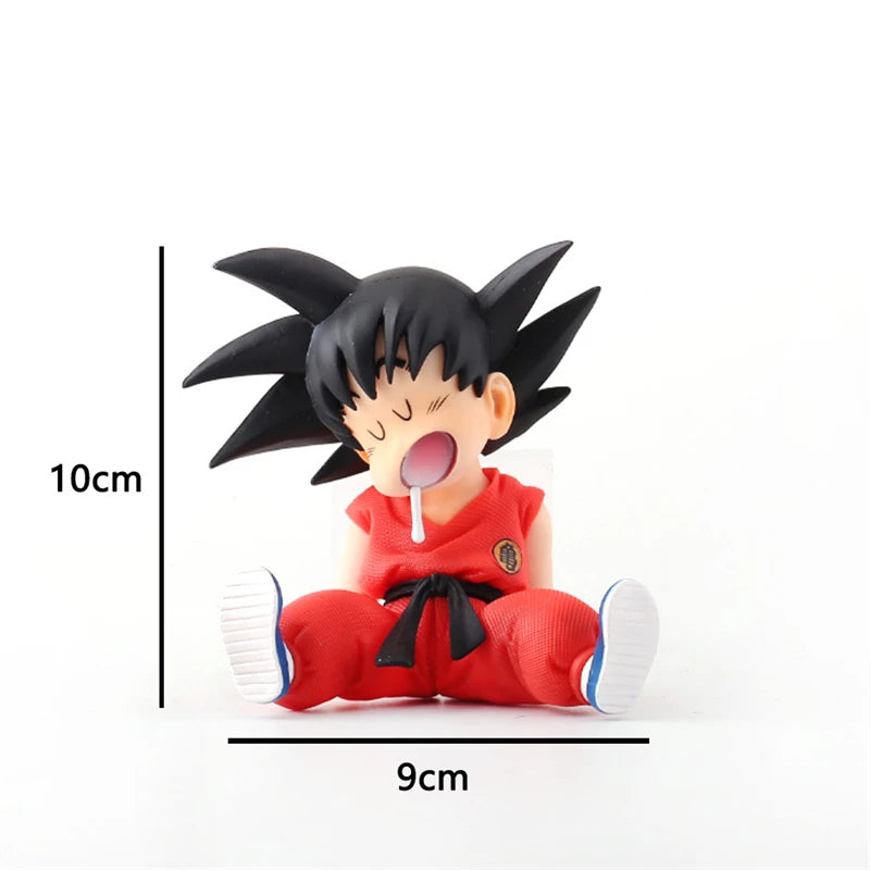 Dragon Ball Figure – 10cm Son Goku Super Saiyan Q Version, PVC Colecionável