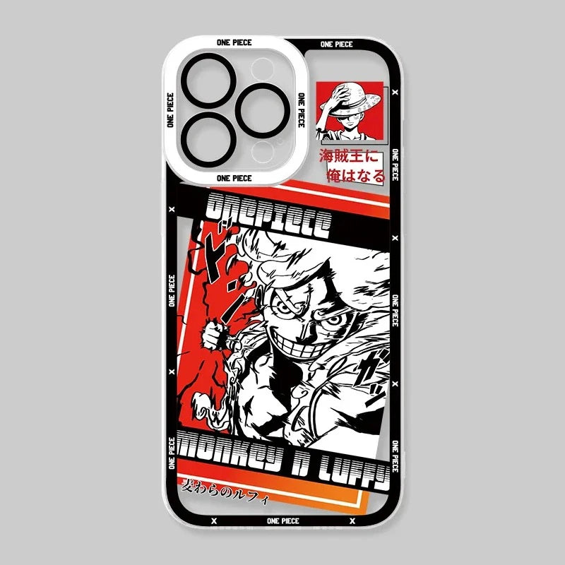 Case One Piece – Clear Silicone Shockproof para iPhone | Transparente, Estilosa & Resistente