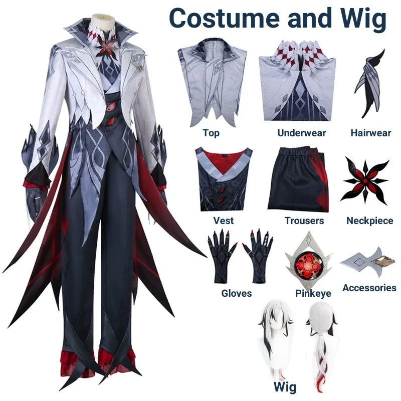 🕸️ Arlecchino (The Knave) Cosplay Costume – Genshin Impact
