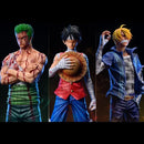 One Piece Figure – 30cm Roronoa Zoro & Vinsmoke Sanji, PVC Colecionável