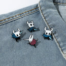 Broche Hollow Knight – Pin de Metal Esmaltado Kawaii, Acessório de Mochila e Roupa, Presente Geek e Gamer