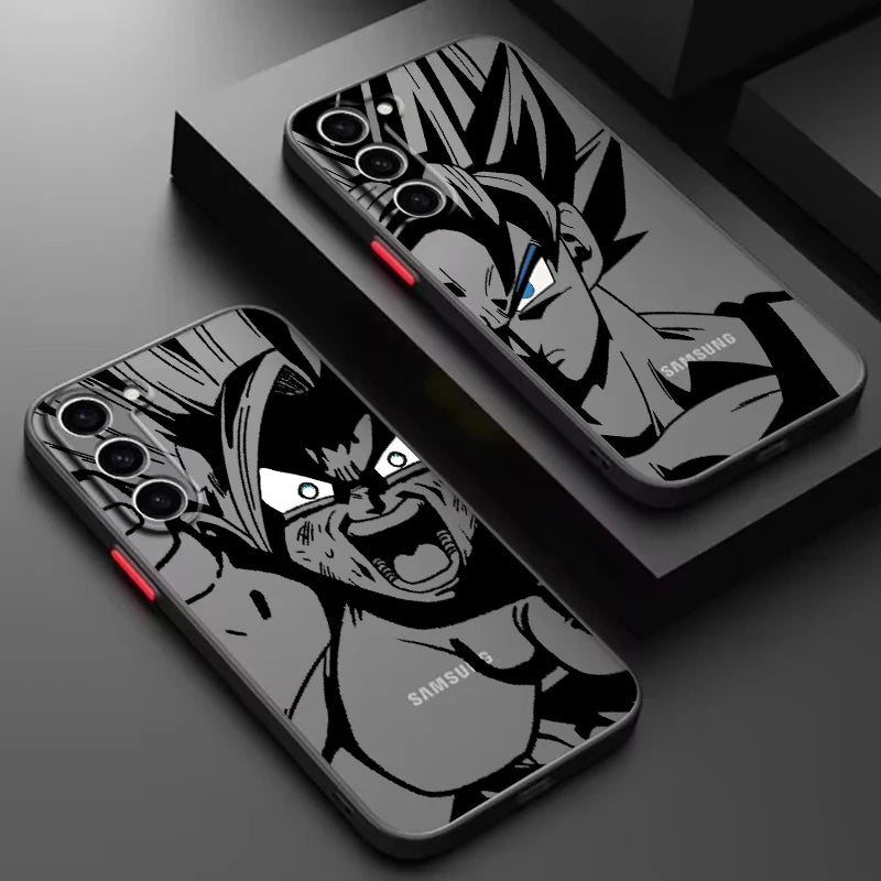 Case Dragon Ball – TPU Premium Preto para Samsung | Estilo Anime & Proteção
