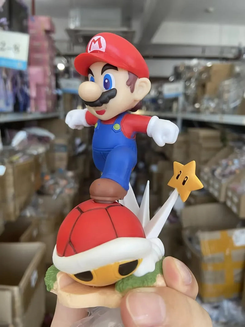 Super Mario Figure – 12cm Mario Run, PVC Colecionável