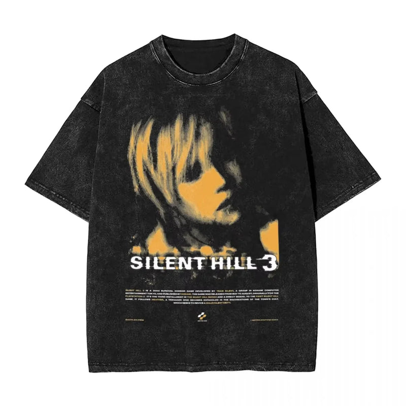 Camiseta Silent Hill Heaven’s Night – Estilo Streetwear Vintage Unissex | Estampa de Terror e Jogo Clássico