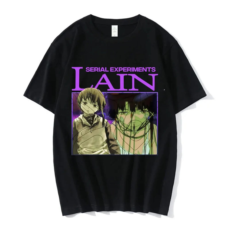 Camiseta Serial Experiments Lain Estilo Manga Unissex