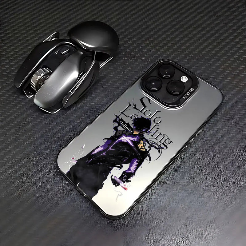 Case Solo Leveling – Edição Matte Premium para iPhone | Estilo Gamer & Proteção Reforçada
